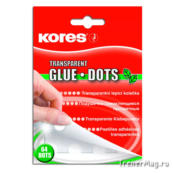 Точки клейкие KORES 64 шт. перманентные для 
