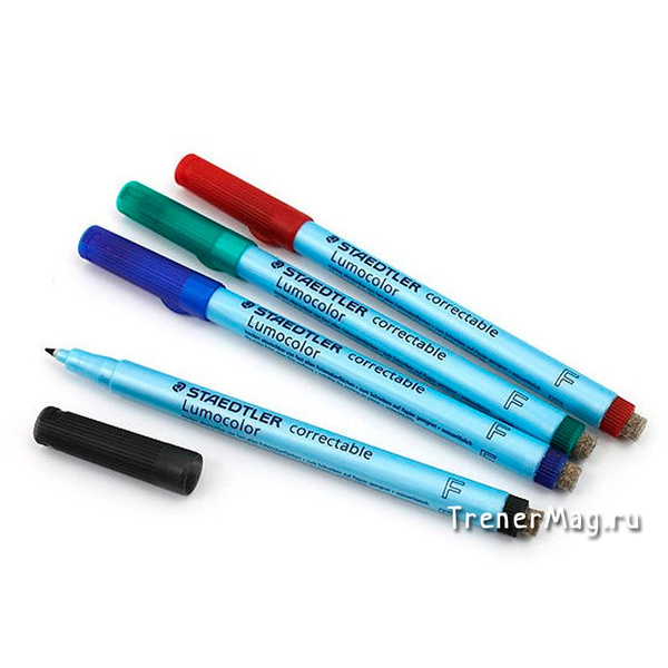 Набор маркеров для магнитных карт Staedtler Lumocolor F 0.6мм для 