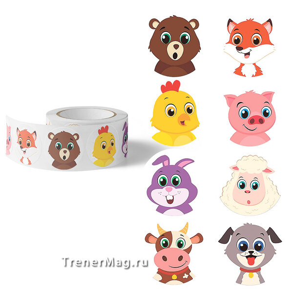 Нклейки эмоциональные Животные Ферма-1 для 