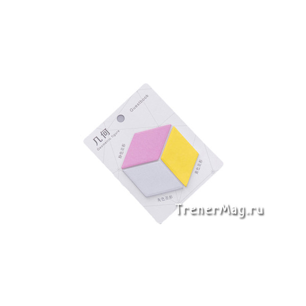 Клейкие Фигурные листочки GEOMETRIC (Куб vs Ромб, 20л х 3шт) в магазине ТренерШоп Клейкие Фигурные листочки GEOMETRIC (Куб vs Ромб, 20л х 3шт) для