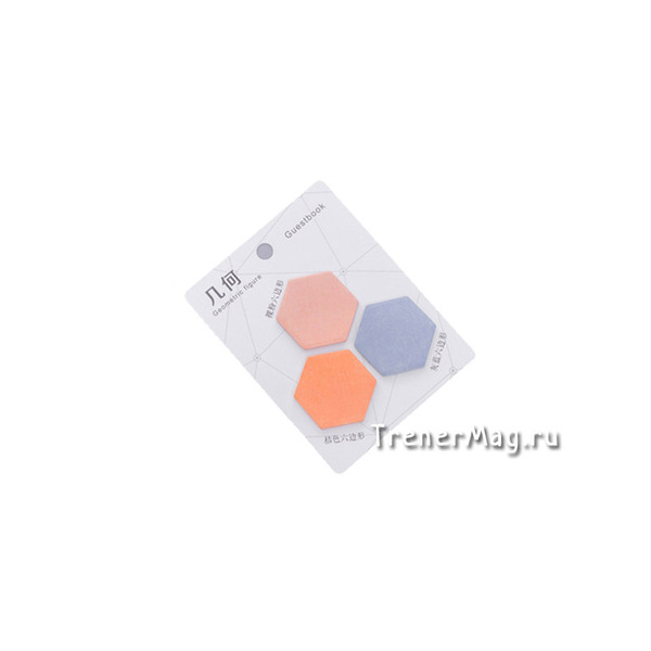 Клейкие Фигурные листочки GEOMETRIC (Гексагон, 20л х 3шт) для 